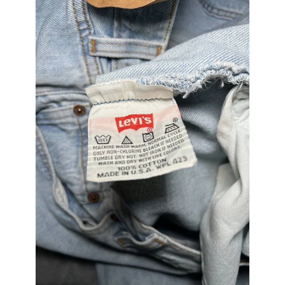 Levi's 501 Jeans Men Size 38x32 (Actually 35x31) Button Fly Denim Made In USA